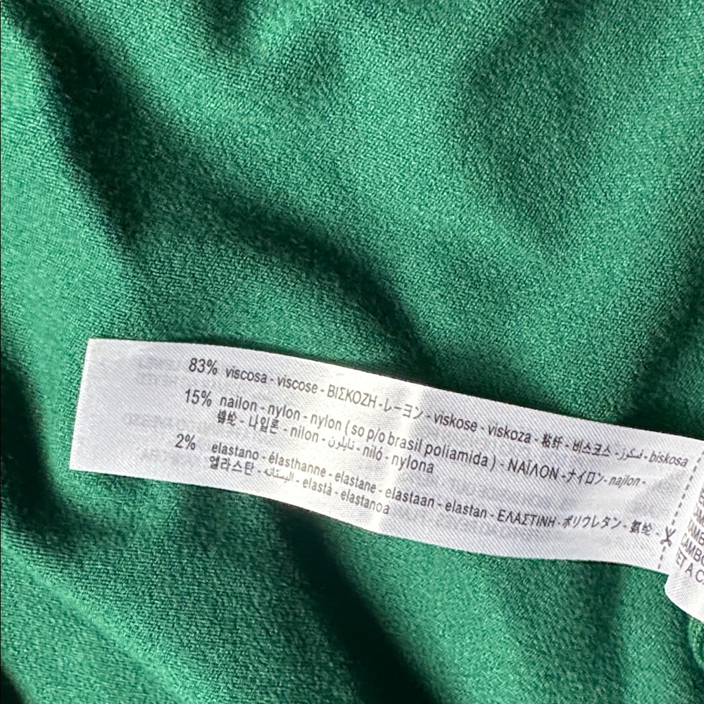 Zara green turtleneck short sleeve - Picture 6 of 6